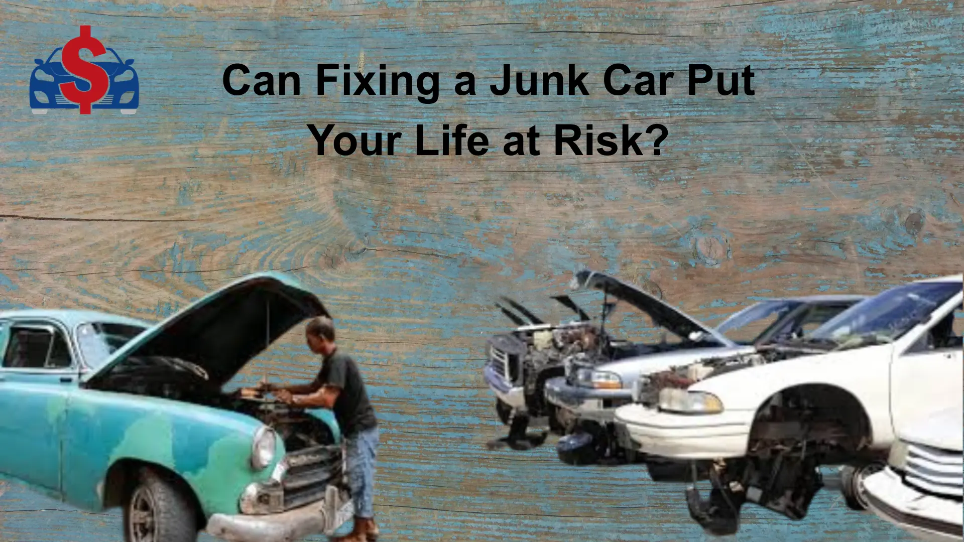 Mechanic fixing common junk car issues before selling a vehicle.