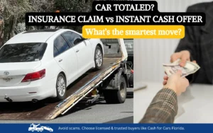 What to Do If Your Car Is Totaled, Insurance vs Cash Sale