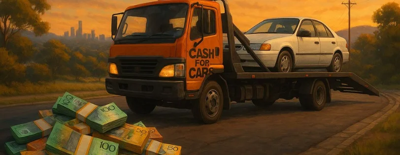 Cash for Cars Edgewater offering instant cash for unwanted, old, damaged, and junk cars with free towing services.